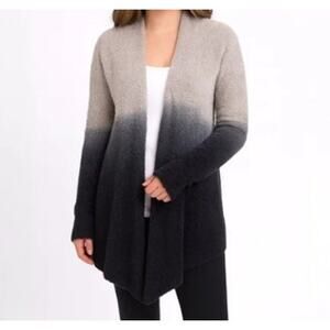 Barefoot Dreams Women's L/XL CozyChic Lite Open Front Wrap Cardigan Relaxed Fit